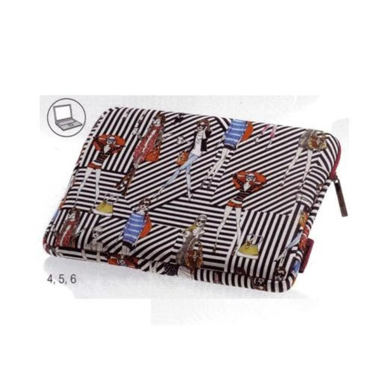FUNDA ORDENADOR MR JORDI LABANDA BLACK STRIPES 13" 37325 ^