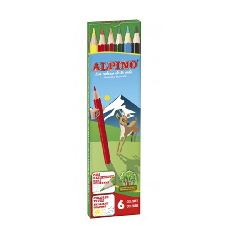 LAPIZ ALPINO 653 CARTON  6 COLORES