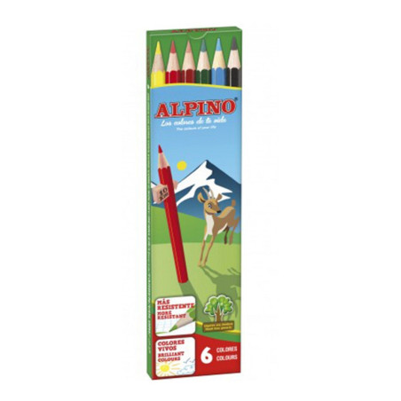 LAPIZ ALPINO 653 CARTON  6 COLORES