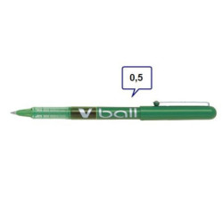 ROTULADOR PILOT V-BALL 0,5 PUNTA CONICA VERDE C/12U