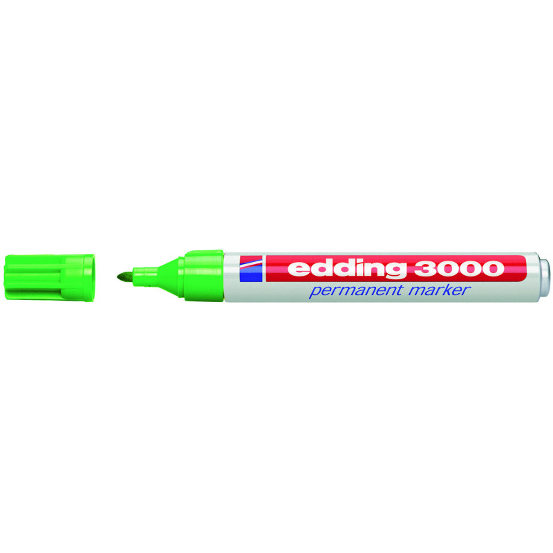 MARCD. PERMANENTE EDDING 3000 VERDE CLARO PTA.CONICA 1,5-3MM