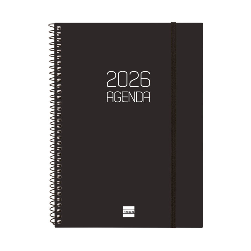 AGENDA OPAQUE E10 SVV 2026 NEGRO+ FINOCAM26 742776026 162 X 14 X 212 MM