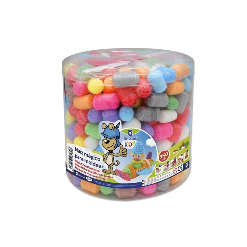 JUEGO BISMARK MAIZ MAGICO GUSANITOS COLORES BOTE 350UDS POESSA 328430