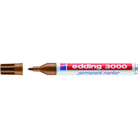 MARCD. PERMANENTE EDDING 3000 OCRE PTA.CONICA 1,5-3MM