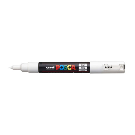 MARCADOR UNI-BALL POSCA PC-1M. PUNTA FINA 0,7MM BLANCO -1-
