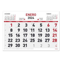 CALENDARIO MYRGA24 2024 43*31CM FALDILLA 1594