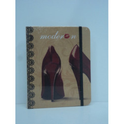 BLOC NOTAS SORT ENCUADERNADA C/GOMA MODERN CHIC 2020 ^