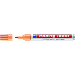 MARCD. PERMANENTE EDDING 3000 NARANJA CLARO PTA.CONICA 1,5-3MM