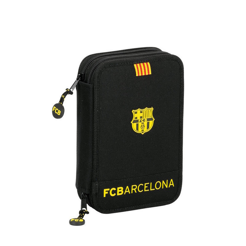 ESTUCHE CREMA SAFTA 11 FCBARCELONA NEGRO DOBLE PEQ 411162054 ^