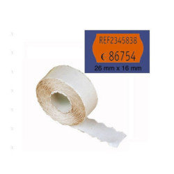 ETIQUETAS MAQ. PRYSE 26*16 CUADRADA NARANJA PERMANENTE