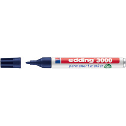 MARCD. PERMANENTE EDDING 3000 AZUL ACERO PTA.CONICA 1,5-3MM