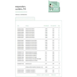 EXPOSITOR RUBIO SOBREMESA 77 CUADERNILLOS A-4