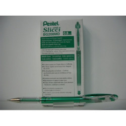 ROTULADOR PENTEL SLICCI ROLLER BG208 METALIC VERDE C/12U ^