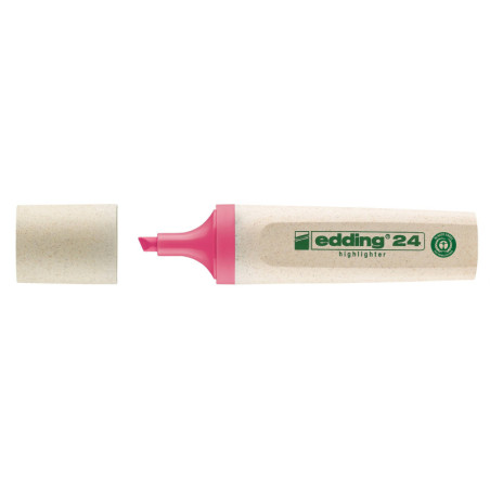 MARCADOR FLUORESCENTE ECOLINE 24 ROSA FABER CASTELL
