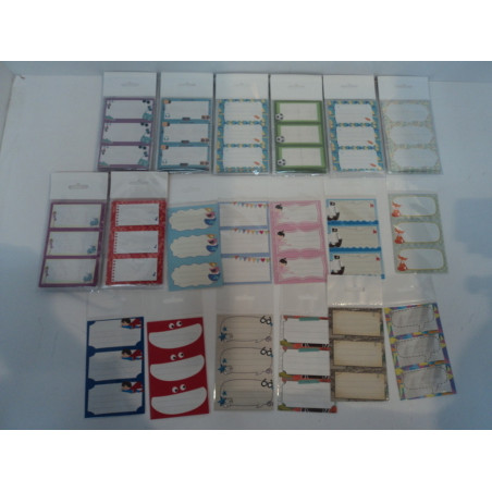 ETIQUETAS ARGU NOMBRE SOBRE 3H MODELOS SURTIDOS