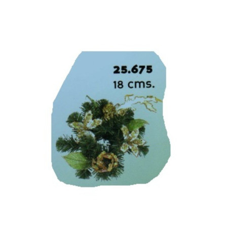 CENTRO FLORES BLANCAS ORO 25675 ^