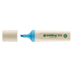 MARCADOR FLUORESCENTE ECOLINE 24 AZUL FABER CASTELL
