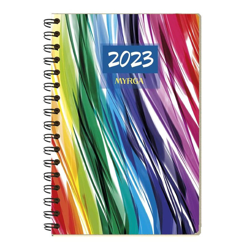 AGENDA MYRGA23 2023 S/V LIEBANA COLORS TRAZOS 7,5*13,5 3807TR