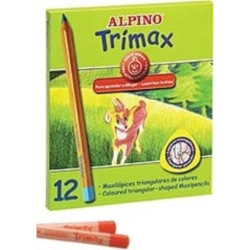 LAPIZ ALPINO 113 TRIMAX 12 COLORES GRUESO AL000113