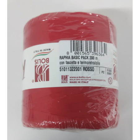 RAFIA SINTETICA FAMA 200M COLOR ROJO 51011322001