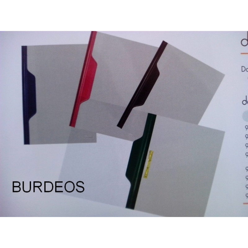 DOSSIER FASTENER FL BURDEOS C/50U ESSELTE