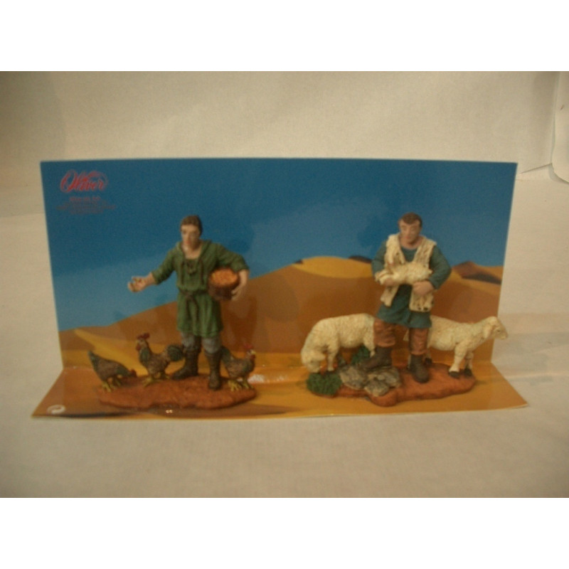 PASTOR Y GRANJERO PLASTICO 8CM OLIVER 08050 C/2U ^