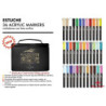 ESTUCHE ARTIST 36 MARCADORES ACRILICOS SURTIDOS ALEX BOG AB-0636