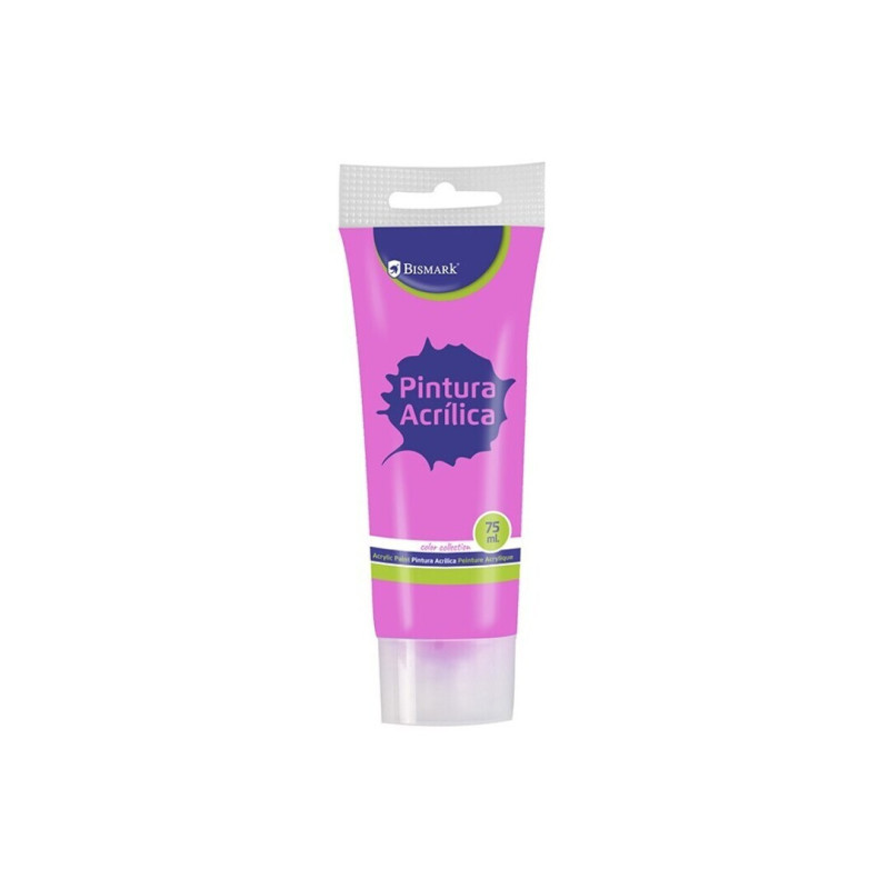 PINTURA ACRILICA BISMARK 75ML COLOR ROSA UNIDAD 328523 POESSA