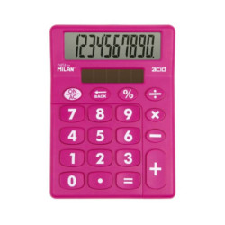 CALCULADORA MILAN ACID COLOR TECLAS GIGANTES 10 DIGITOS 159906ACD