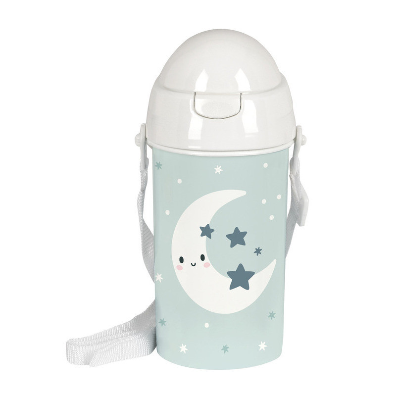 BOTELLA 500ML APERTURA AUTOM. CON PAJITA PREESCOLAR "LUNA" SAFTA22 VAC 342293899