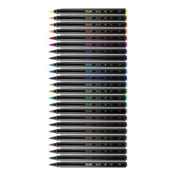 ROTULADOR MILAN PUNTA PINCEL CAJA CARTON 24 COLORES 612624 UNIDAD
