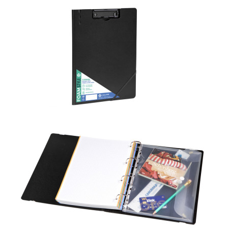 CARPETA C/PINZA A4 PP RIGIDO FOAM STLYE NEGRO CARCHIVO 63040106