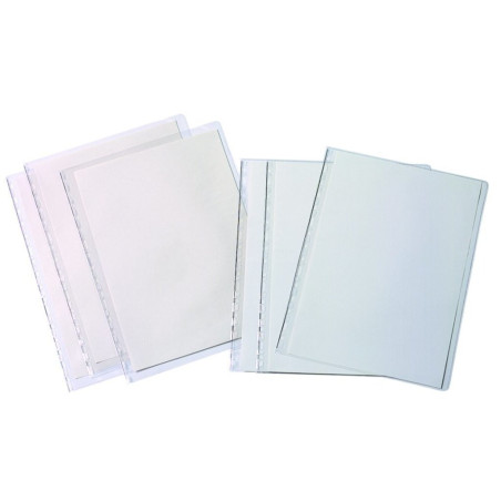 FUNDA MULTITALADRO A-4 REFUERZO PARDO CRISTAL 6852 C/100U