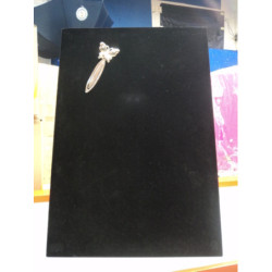 EXPOSITOR PUNTOS LIBROS TERCIOPELO NEGRO ABAIMPORT VACIO C/IMANES 53781 ^