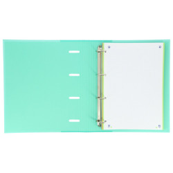 CARPEBLOC RINGBOOK A4 4A ENRI OXFORD SCHOOL TOUCH VERDE ICE MINT C/RECAMBIO 100H 5 COL 400127153