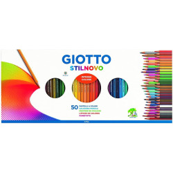 LAPIZ GIOTTO STILNOVO 50 COLORES ESTUCHE CARTON 257300 FILA