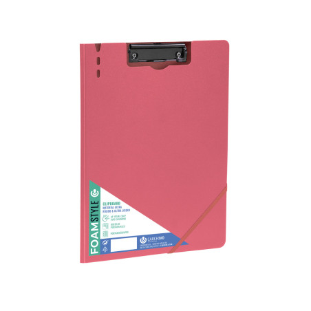 CARPETA C/PINZA A4 PP RIGIDO FOAM STLYE ROJO CARCHIVO 63040112