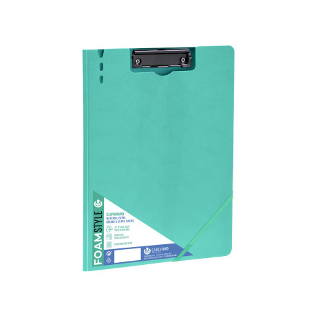 CARPETA C/PINZA A4 PP RIGIDO FOAM STLYE VERDE CARCHIVO 63040116