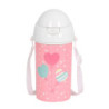 BOTELLA 500ML APERTURA AUTOM. CON PAJITA BLACKFIT8 "GLOBITOS" 342339899 SAFTA23 VAC