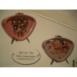 RELOJ CYP TOKIDOKI DESPERTADOR TRIANGULAR RD-01-TD ^