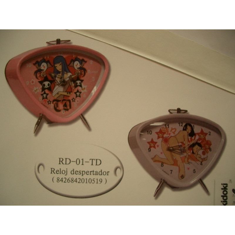 RELOJ CYP TOKIDOKI DESPERTADOR TRIANGULAR RD-01-TD ^