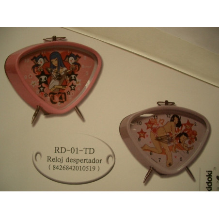 RELOJ CYP TOKIDOKI DESPERTADOR TRIANGULAR RD-01-TD ^