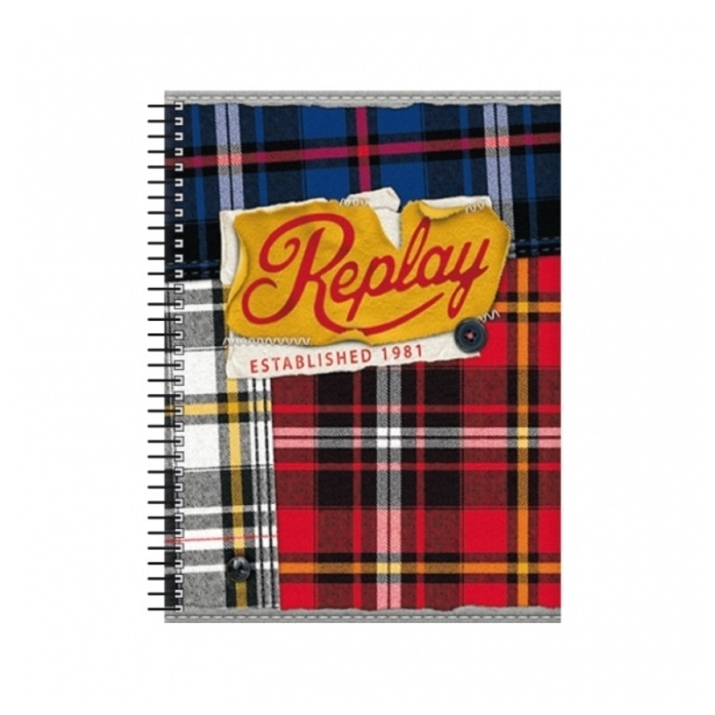 CUADERNO EUROPEAN A-4 120H SENFORT15 REPLAY GIRLS 81105 ^