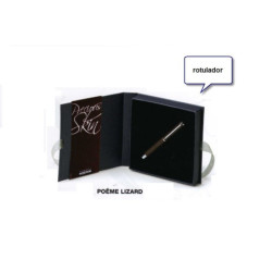 ROTULADOR INOXCROM POÊME LIZARD MARRON ^