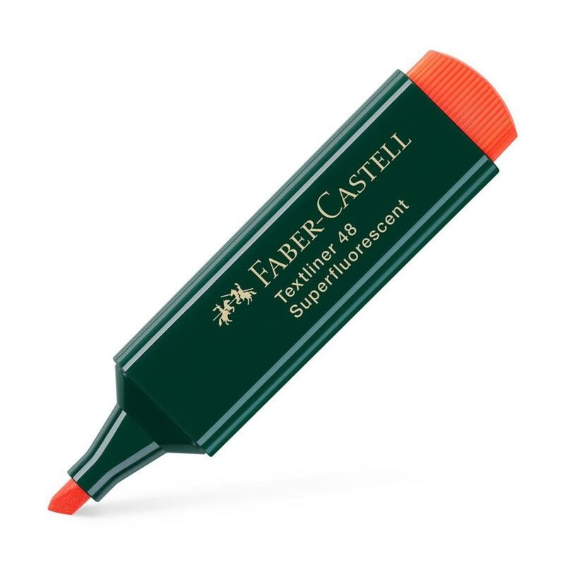 MARCD.FLUOR FABER-CASTELL TEXTLINER 48 NARANJA C/10U