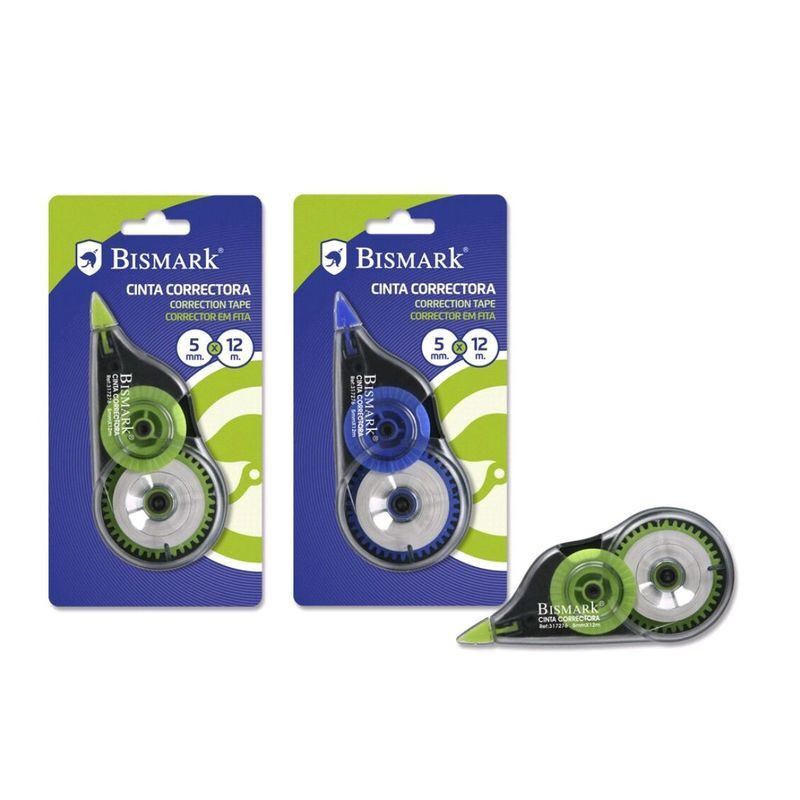 CORRECTOR MAQUINA BISMARK 5MM*12M CAJA 24U POESSA 317276