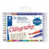 ROTULADOR STAEDTLER DOBLE PUNTA CALIGRAFIA ESTUCHE 24 COLORES 3005 TB24