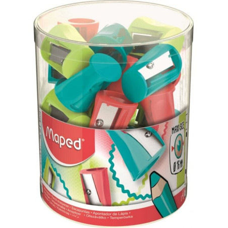 SACAPUNTAS MAPED VIVO MAXI PLASTICO GIGANTE 16MM UNIDAD 062911 (36)