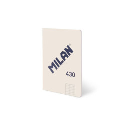 LIBRETA A5 MILAN ENCOLADA 48H CUADRO 5*5 95G 430 SINCE 1918 BEIGE 57253G48BG UNIDAD