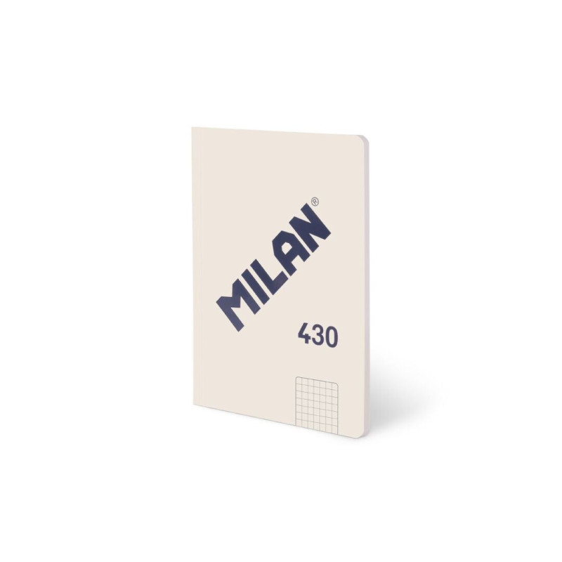 LIBRETA A5 MILAN ENCOLADA 48H CUADRO 5*5 95G 430 SINCE 1918 BEIGE 57253G48BG UNIDAD